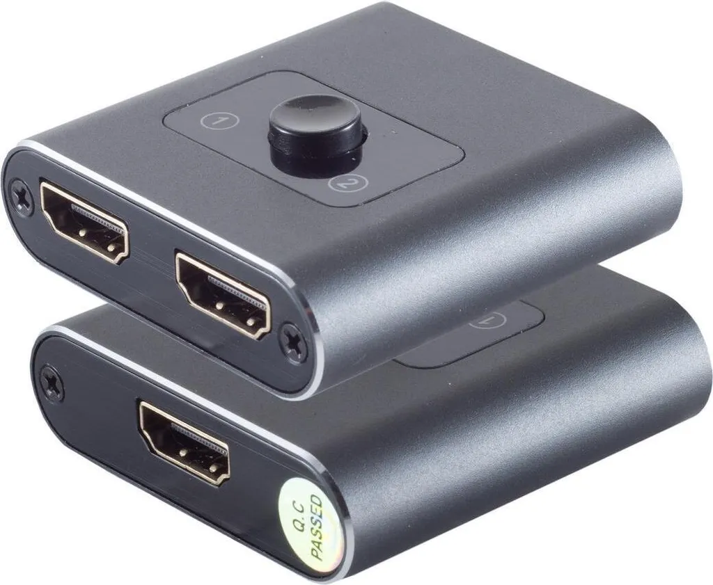 Commutateur HDMI 2 Ports pour Console et PC S-Impuls 4K Bidirectionnel