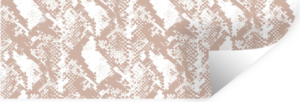 MuchoWow Wandtattoo Wandsticker Wandaufkleber Tiermuster - Schlange - Form - Pastell 120x40 cm Selbstklebend und Repositionierbar - Repositionier...