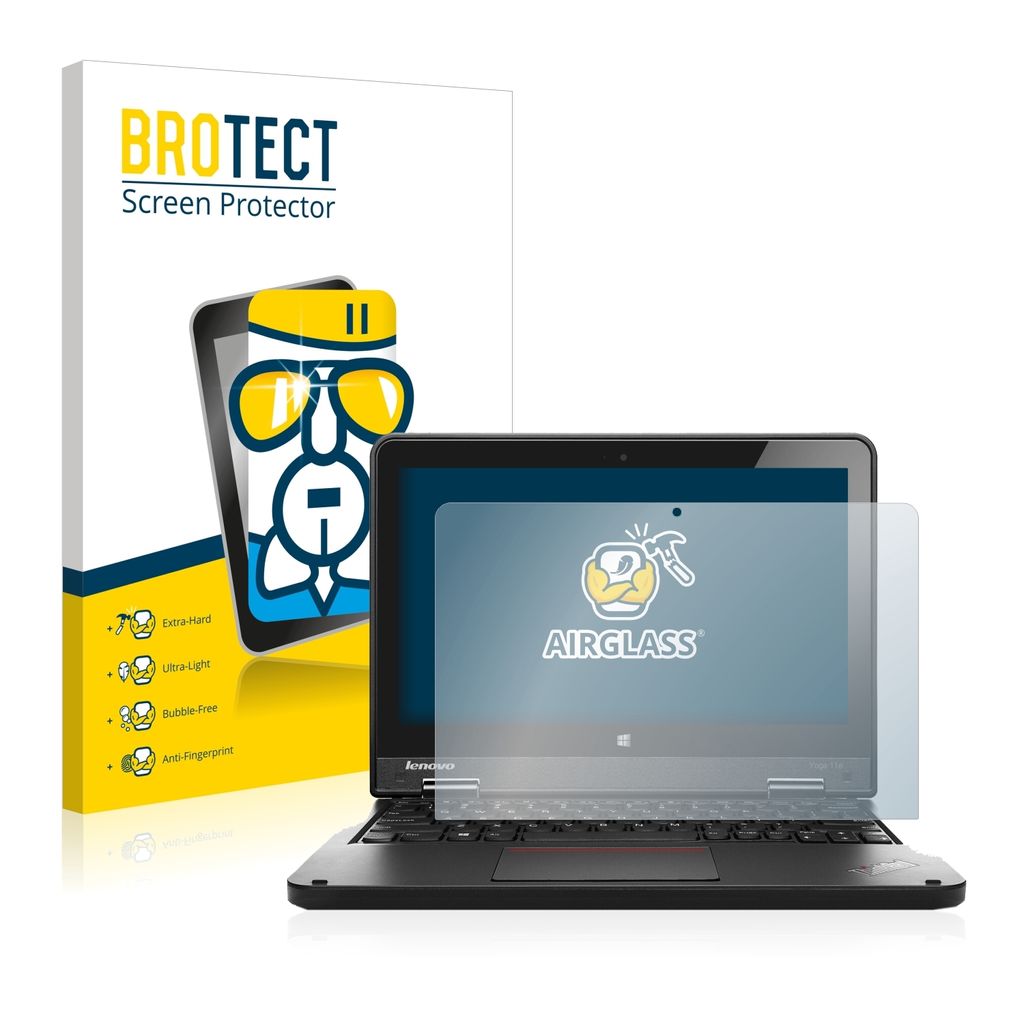 BROTECT Schutzglas für Lenovo ThinkPad Yoga 11e 6.Gen Schutzfolie Panzer Folie Glas Display Schutz klar