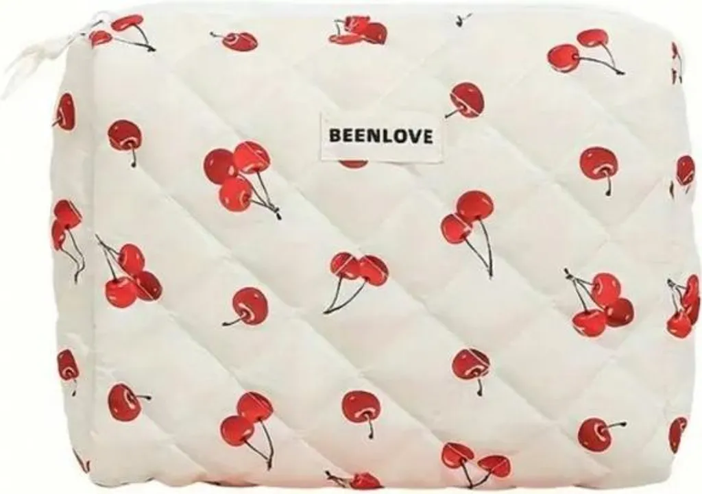 Beauty Case BEENLOVE Crema 19x24 cm - Idea Regalo Donna Elegante