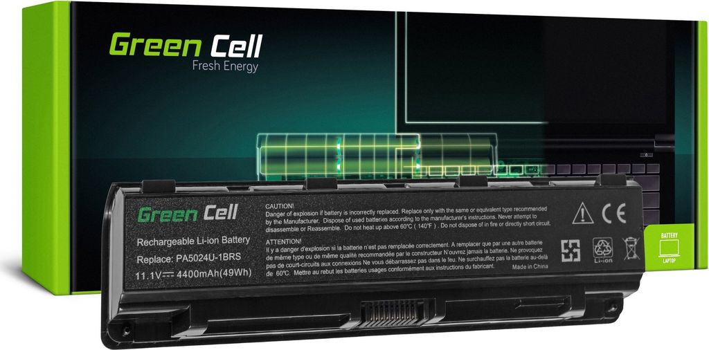 Green Cell TS13, Batérie, Toshiba, Satellite C850 C855 C870 Obrázok produktu 