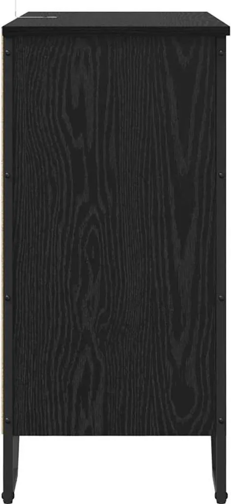 Maison Exclusive Credenza Rovere Nero 78x35x74,5 cm | Mobiletto Madia - 7