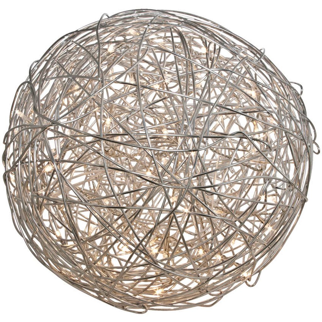 Star Trading LED-Kugel Trassel 3D Aluminium Ø30cm silber, Produktbild 
