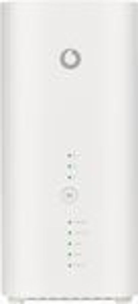 A white Vodafone GigaCube router is shown against a white background.
