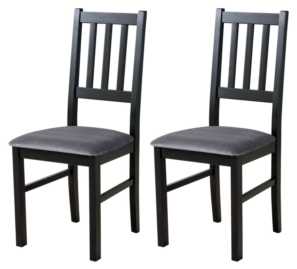ESSZIMMERSTUHL - 2er-Set Bos 4 schwarz kronos 22 Produktbild 