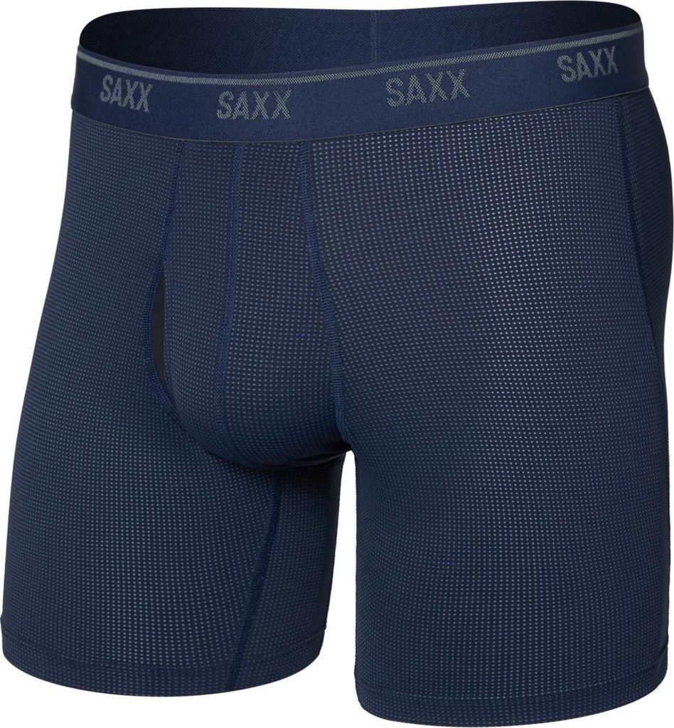 SAXX Herren QUEST Quik-dry Mesh Boxer Brief FLY MARITIME : M Größe: M