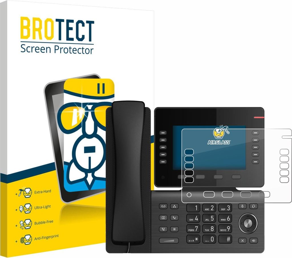 BROTECT Schutzglas für Snom D865 Schutzfolie Panzer Folie Glas Display Schutz klar