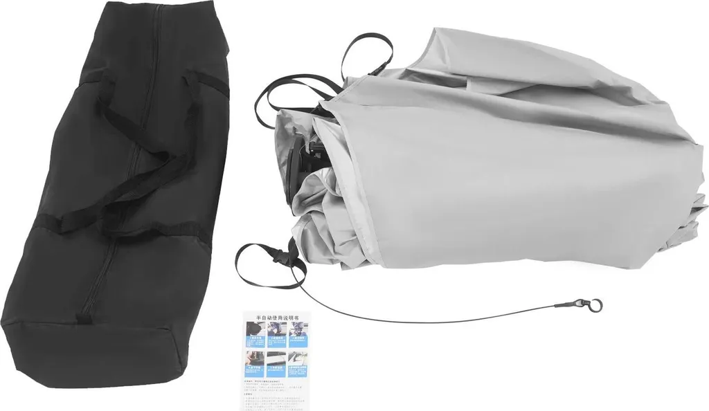 Parasol de voiture pliable avec armature métallique robuste, taille 4,2 m