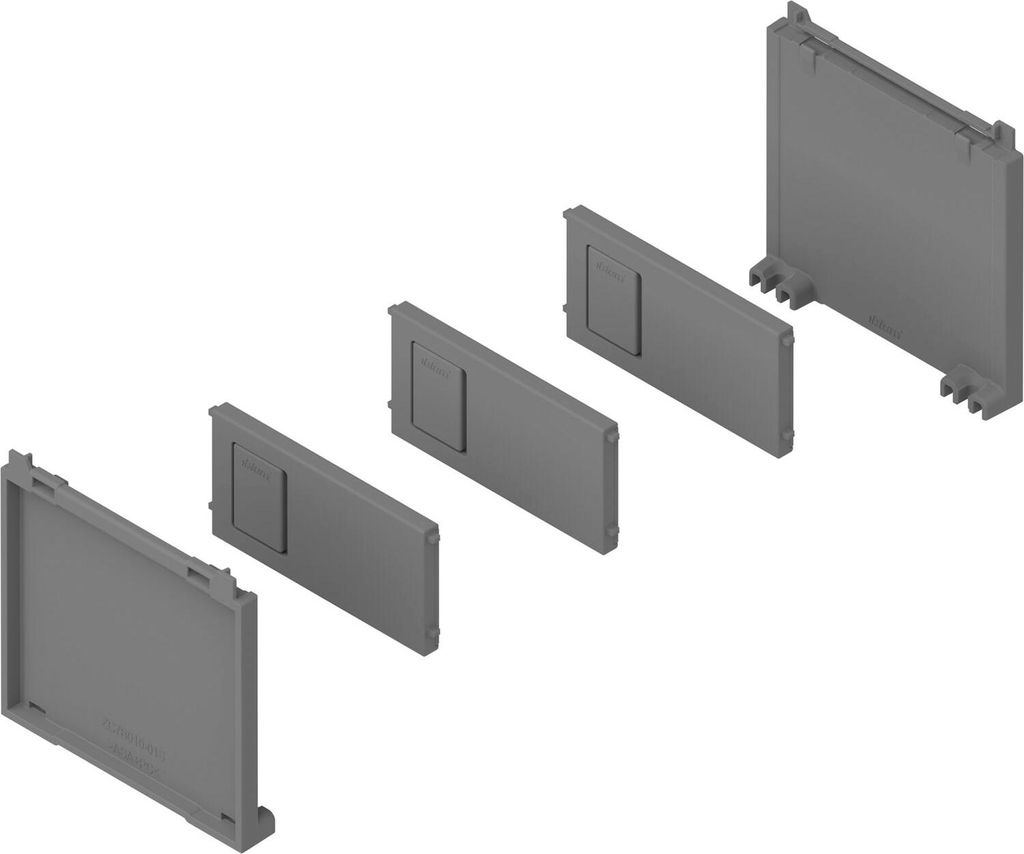 BLUM AMBIA-LINE Flaschenset, B100mm, Kunststoff indiumgrau matt