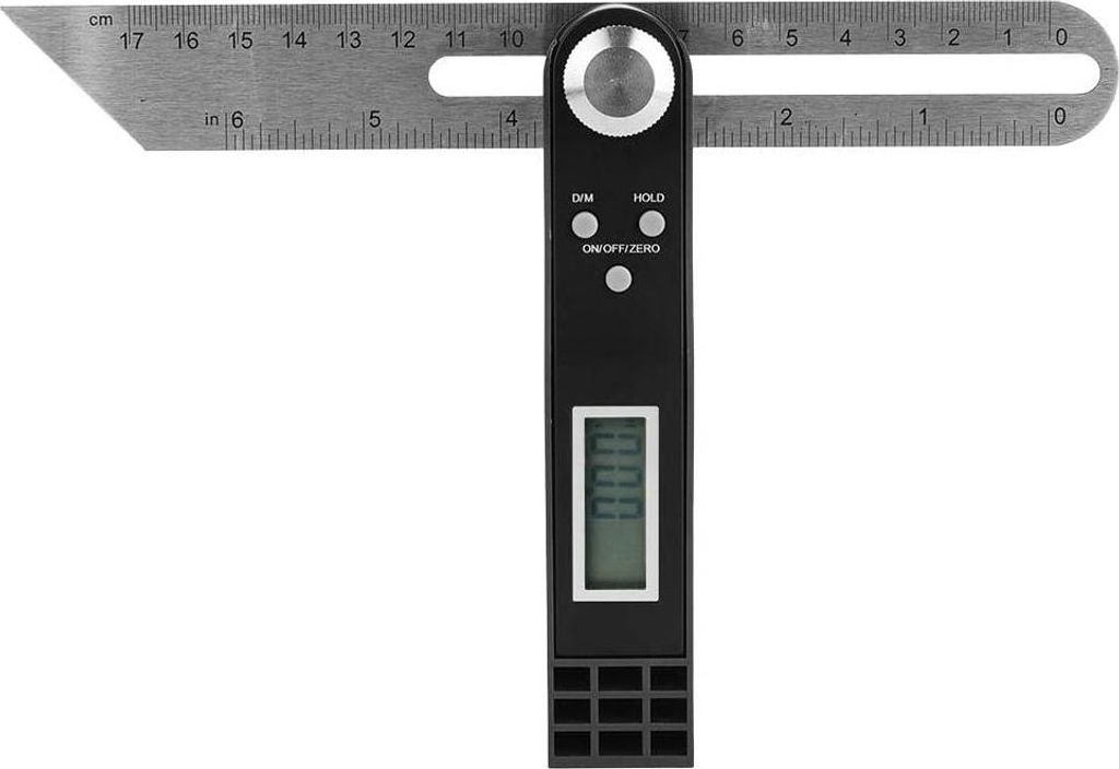 T Gradmesser Aktivität Fischerei Herrscher 0360 ° Goniometer Digitalanzeige Edelstahlmaterial (0360 °)
