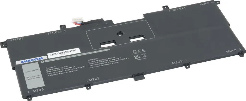 Batterie Li-Pol 6050mAh 46Wh Avacom - Haute Capacité pour Dell XPS 9365 PC