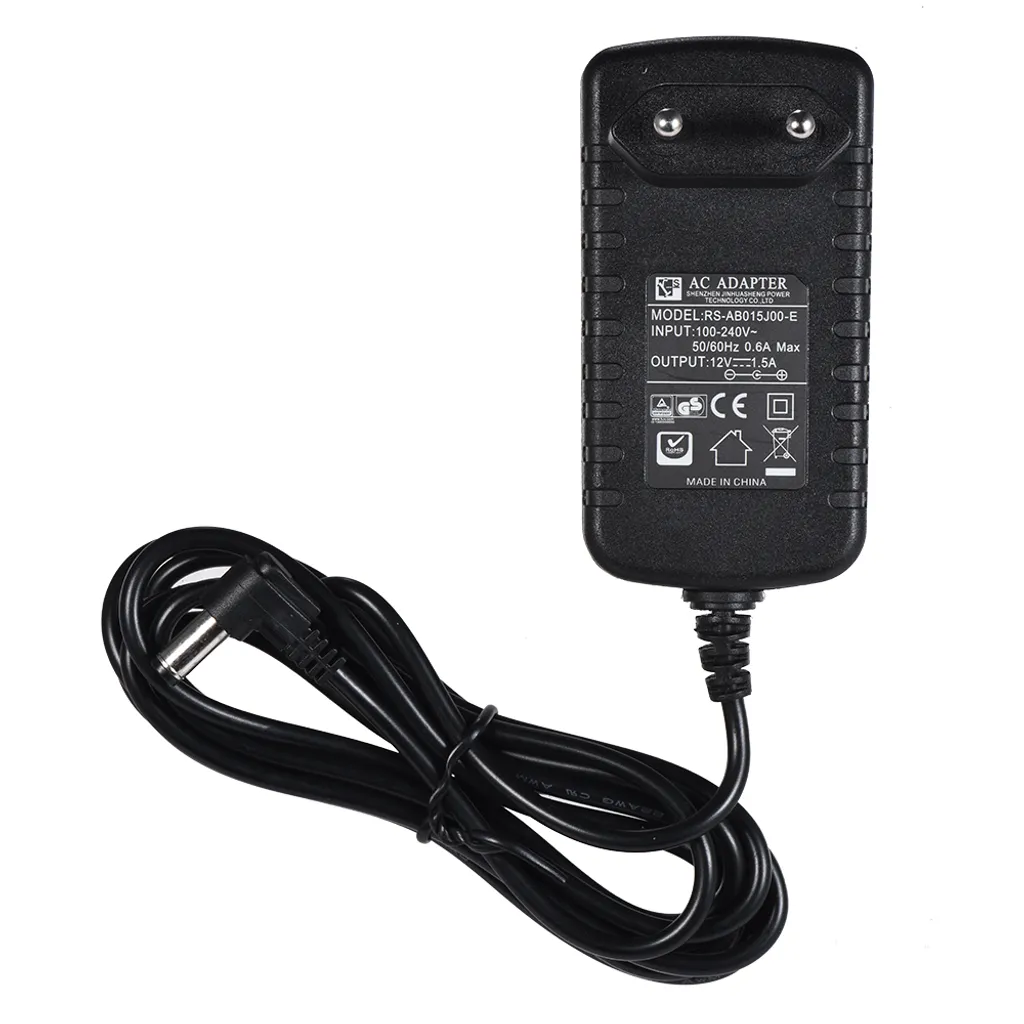 alimentatore 12 V 1,5 A per Viltrox L116T L116B L132T L132B VL-162T Videoproiettori a LED 100-240 V ad ampia tensione - 5