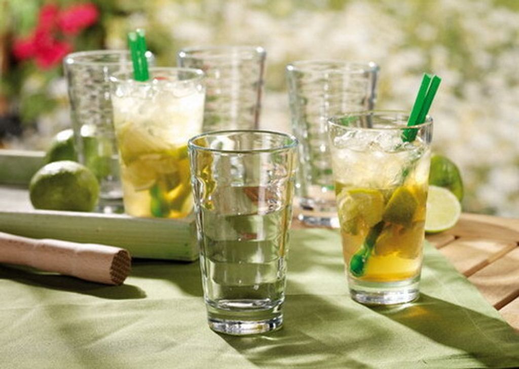 6x LEONARDO Becher WAVE Inhalt 0,25 l Glas, kleines Glas Produktbild 