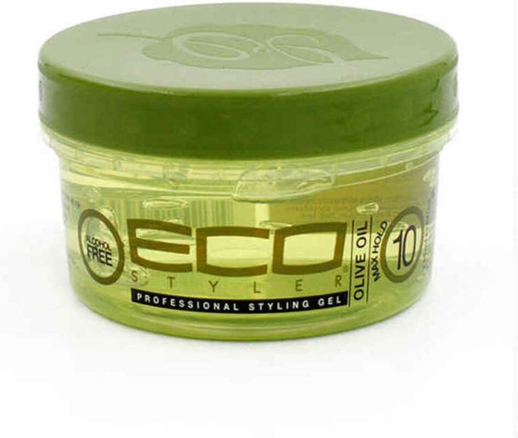 A clear studio shot of a jar of hair styling gel.