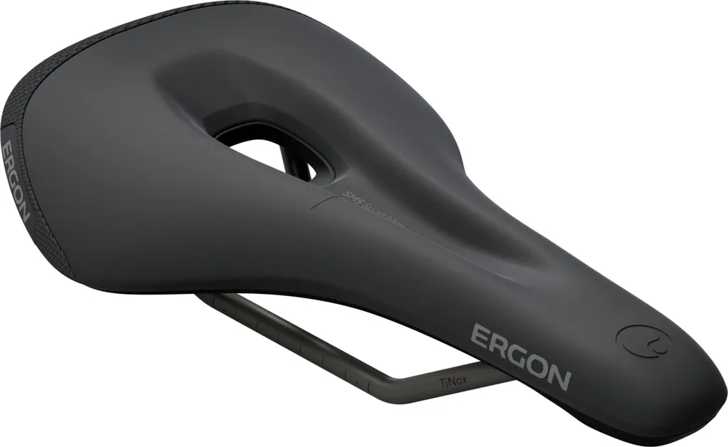 Selle de vélo de sport Ergon SMS pour homme en taille S/M noire