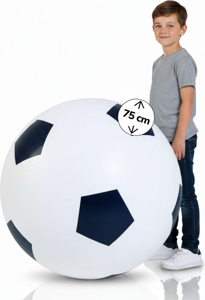 XXL-Fußball aufblasbar 75cm - Gigantischer Spielspaß für Produktbild 