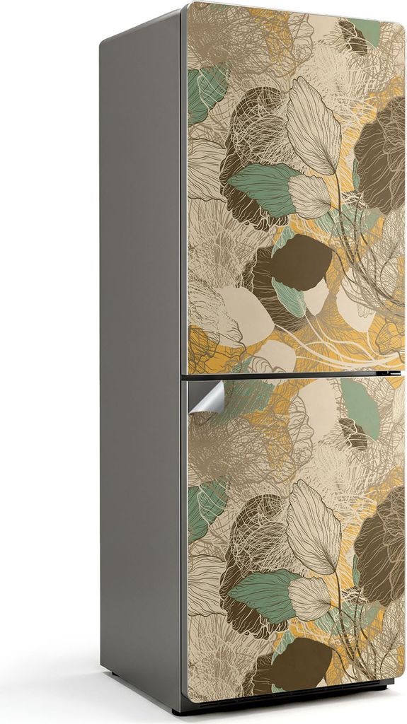 Cupcake-Muster – Kühlschrank Aufkleber – Klebefolie Kühlschrank – Kühlschrank Nachbildung – Kühlschrankfolie selbstklebend – Küchen ...