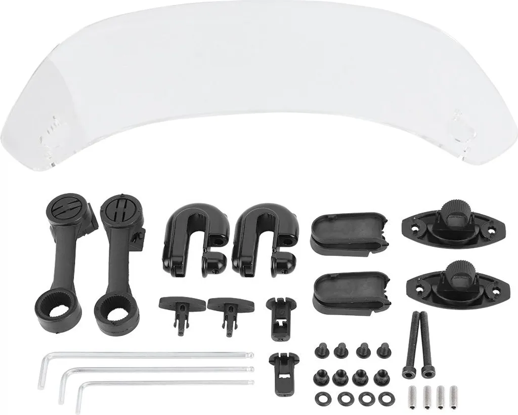 Pare-brise moto modifié spoiler universel pour réduire le vent moto