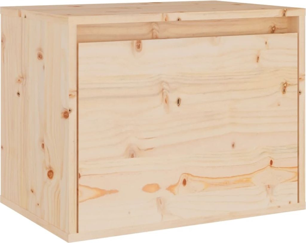 Wandkast 45x30x35 cm massief grenenhout Productafbeelding 