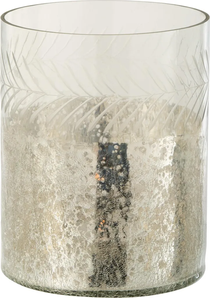 Photophore d'Ambiance J-Line Classique Crackle pour Salon et Chambre