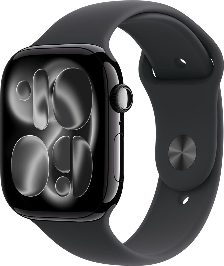 Apple Watch Series 11 schwarz glaenzend Aluminium Produktbild 