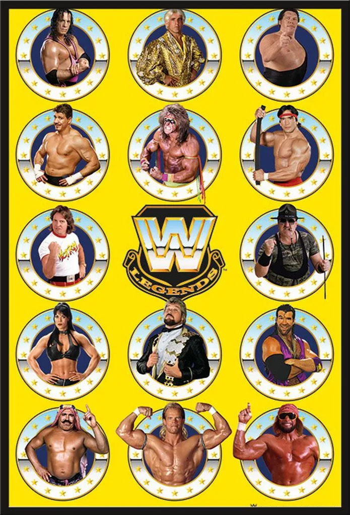 Cadre interchangeable Shinsuke avec affiche WWE Legends Chrome Maxi