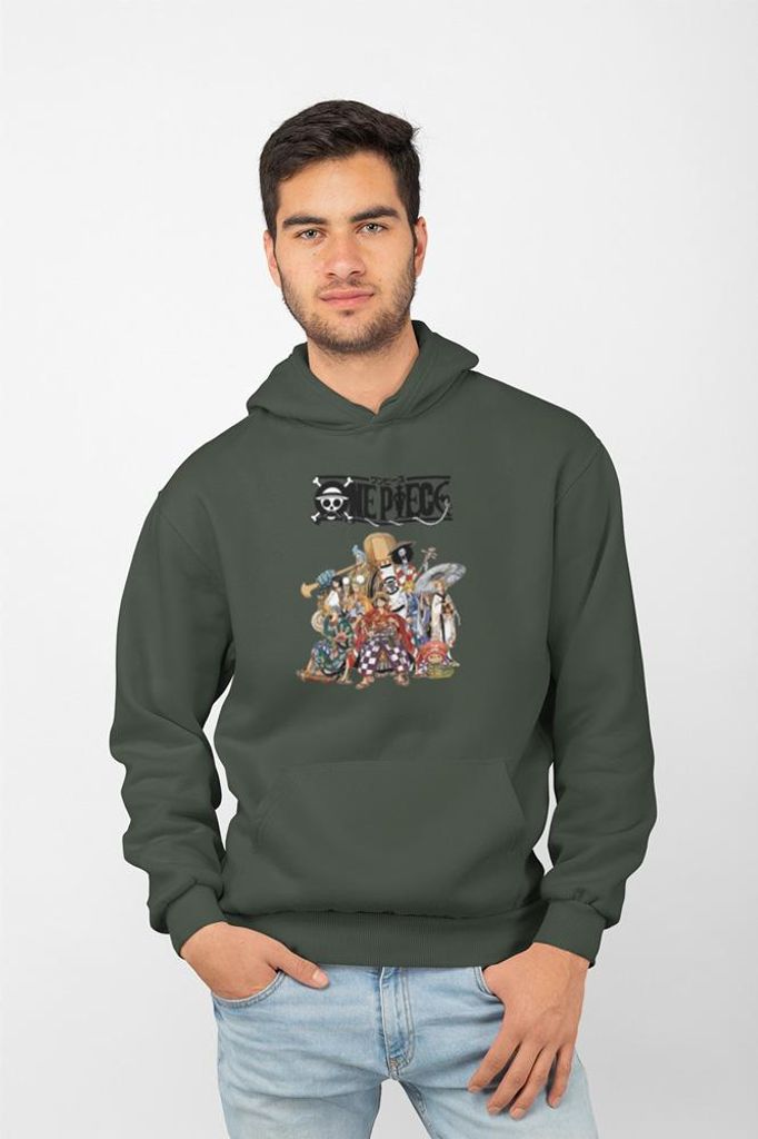 D&B Uni Hoodie MO00038 One Piece Waldgrün-Größe XL