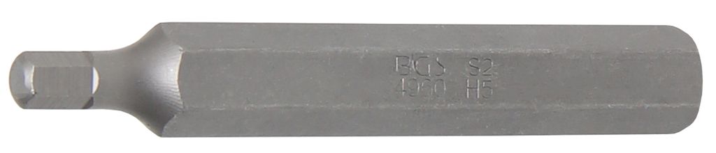 BGS 4960 Innen-6-kant-Bit, 75 mm lang, 5 mm, 10 (3/8)
