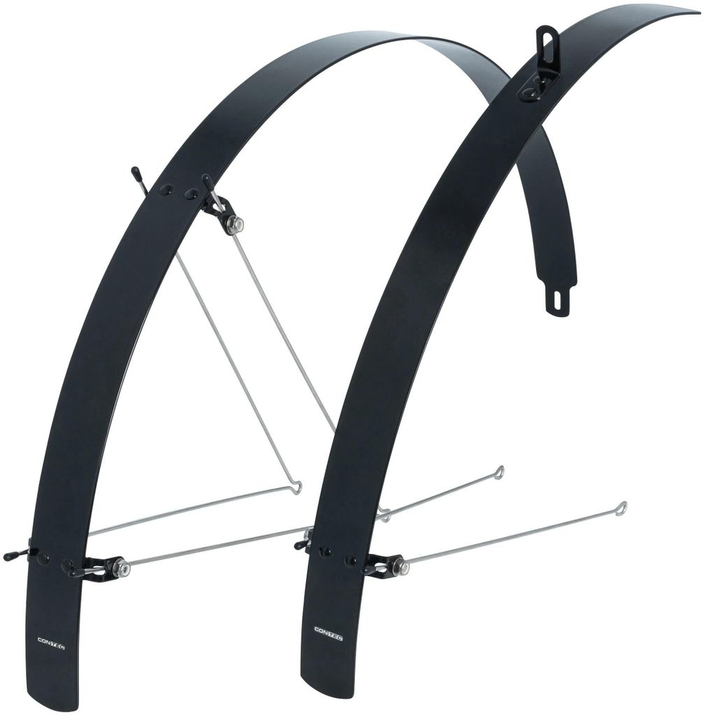 Contec Kotflügelset Flachkotflügel CT Kotflügelset Flachkotflügel 28 42mm Alu schwarz