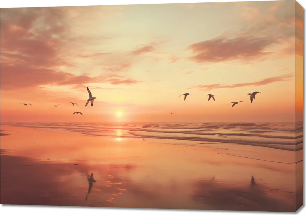 Tableau 100 x 70 cm Havre de paix - Grande décoration murale zen