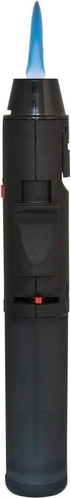 Black Turbo Jet Sturmfeuerzeug Butan Brenner Produktbild 