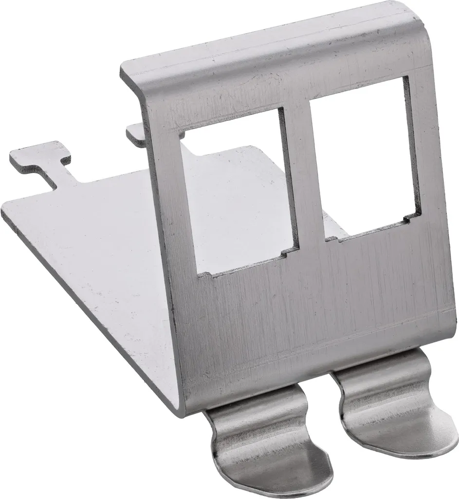 Support Keystone Métal Anti Interférence 2 Ports Snap-In InLine