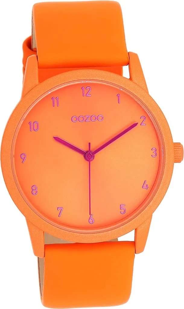 Montre Oozoo Timepieces D2UOC11171 en cuir orange pour femme