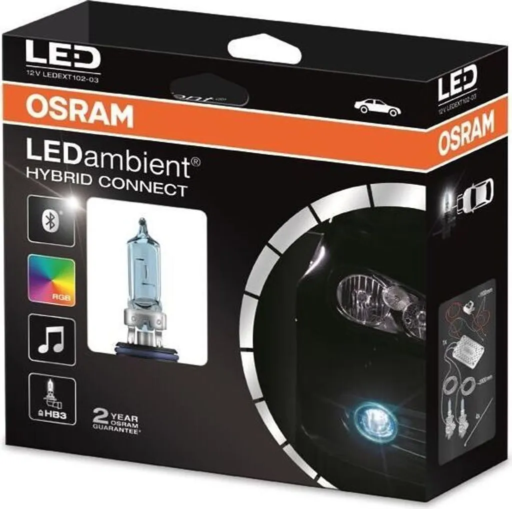 OSRAM LEDambient HYBRID CONNECT HB3 (9005) - Illuminazione d'Atmosfera