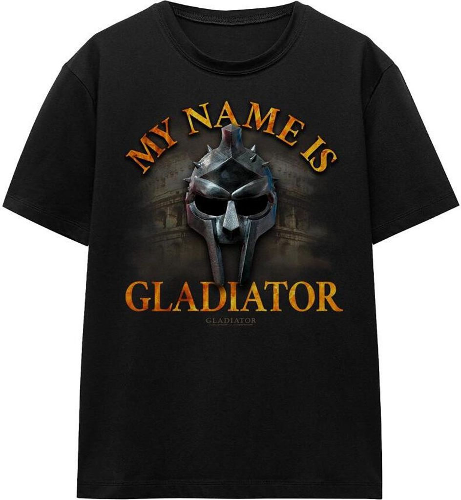 Gladiator - "My Name Is" T-Shirt für Herren/Damen Uni TV15709 (M) (Schwarz)