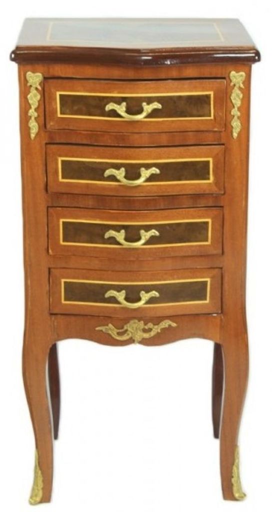 Commode baroque Casa Padrino en acajou avec 4 tiroirs - Image du produit 