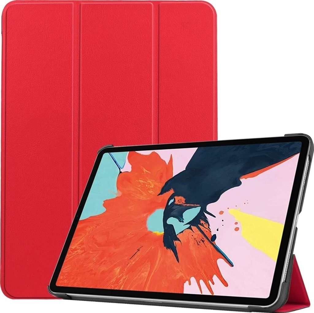 Mobigear Tri-Fold iPad Air 4 (2020) Hülle Klapphülle - Rot Produktbild 