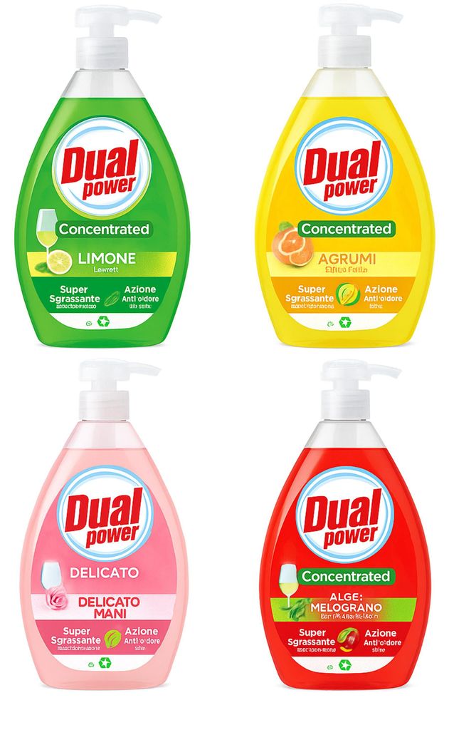 Dual Power : liquides vaisselle italiens disponibles en Image du produit 