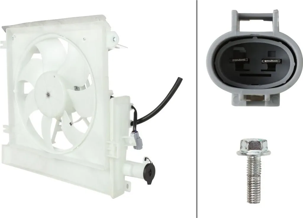Ventilateur moteur HELLA 48W haute performance 2 pôles Toyota Aygo 12V
