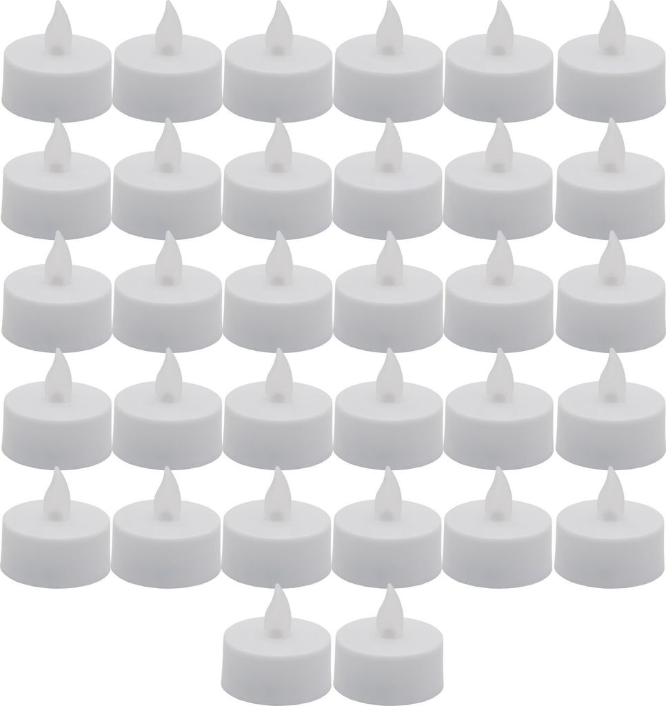 32x LED Teelichter Kerzen Batterie Elektrisch Licht Lampe Produktbild 