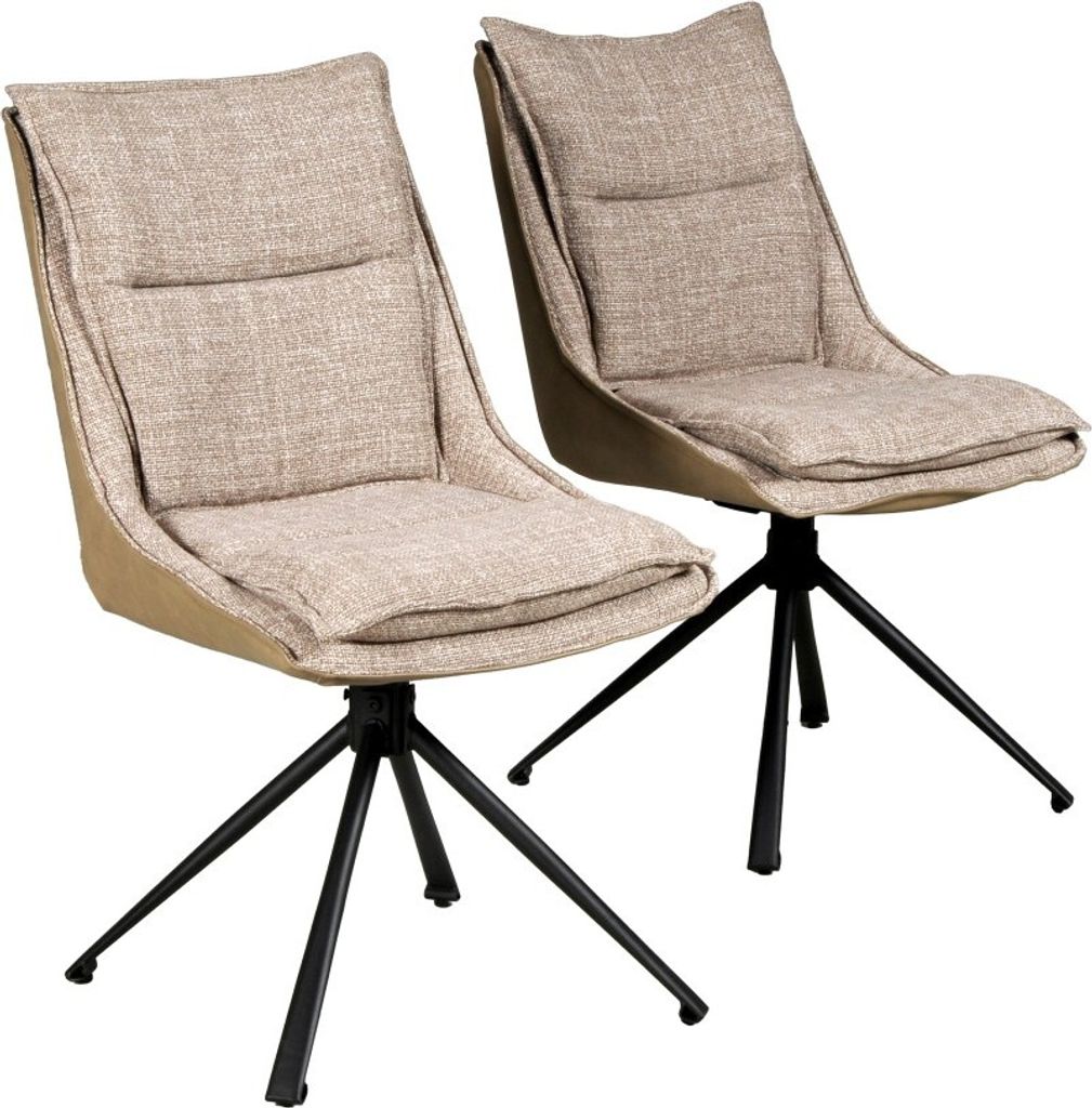 DREHSTÜHL 2-er SET/ JAVA- Beige