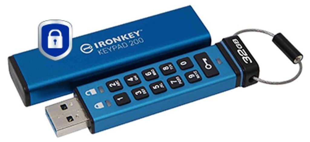 Kingston IronKey Keypad 200 - USB-Flash-Laufwerk - Produktbild 
