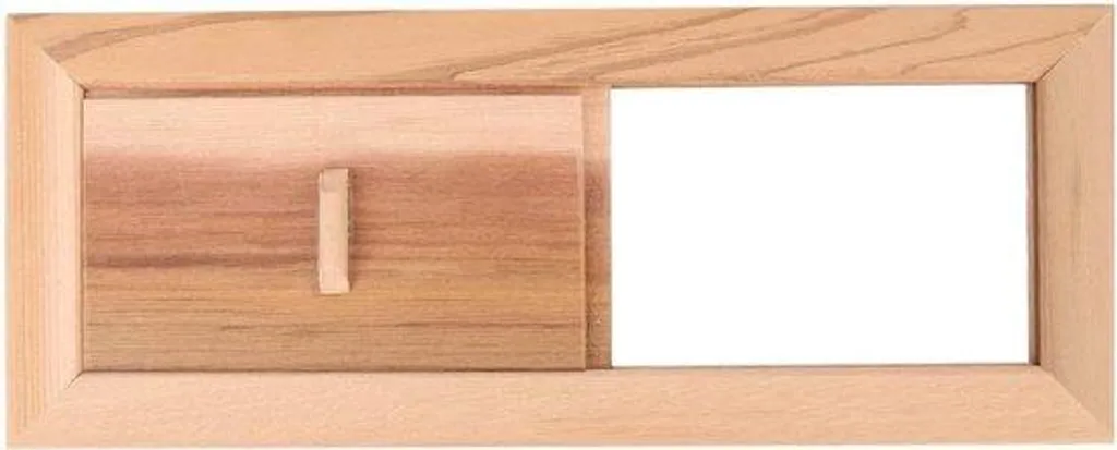 Grille d'aération réglable pour sauna intérieur en épicéa nordique