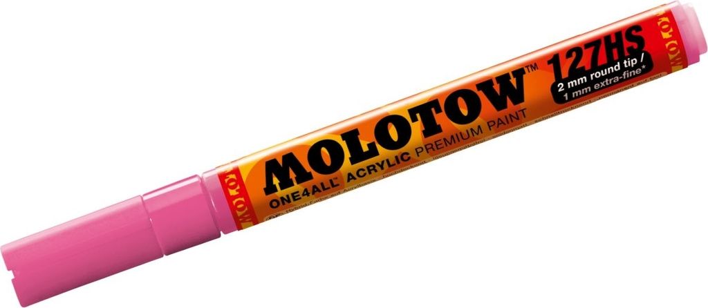 Permanentmarker One4All 127 HS nachfüllbar 2mm neonpink Packung mit 6 Stück