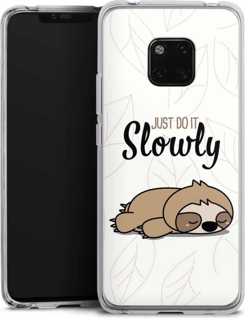 DeinDesign Handyhülle für Huawei Mate 20 Pro Silikon Hülle Case Smartphone Schutzhülle Faultier Tiere lazy sunday