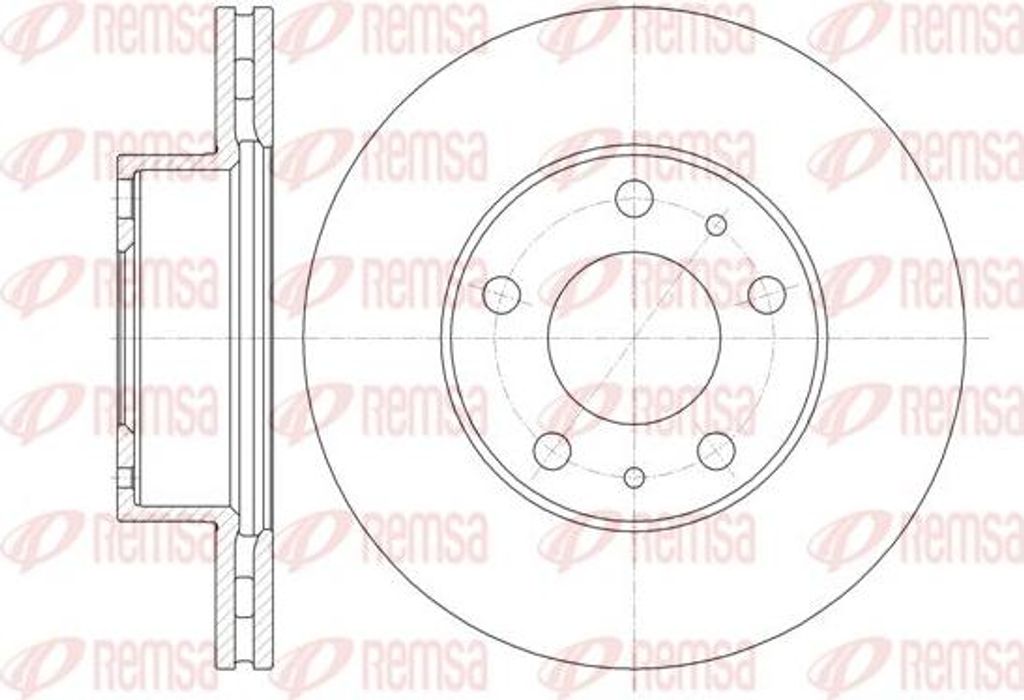 REMSA 61351.10 Bremsscheibe OE 4249K3 kompatibel mit Jumper, Boxer