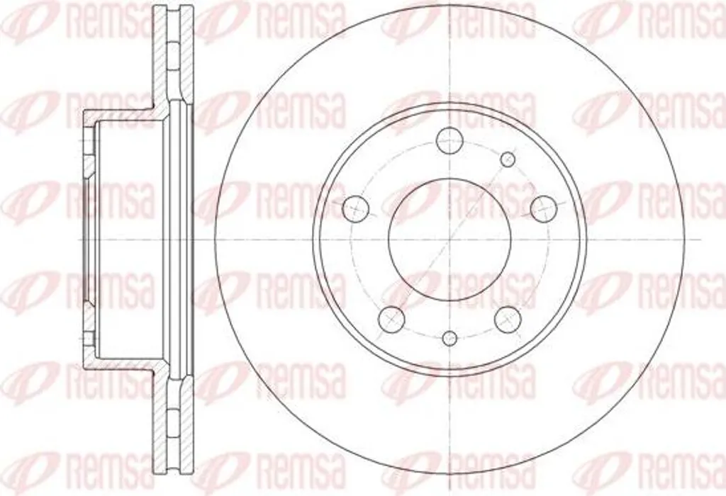 Disque de frein REMSA 61351.10 OE 4249K3 pour Jumper et Boxer