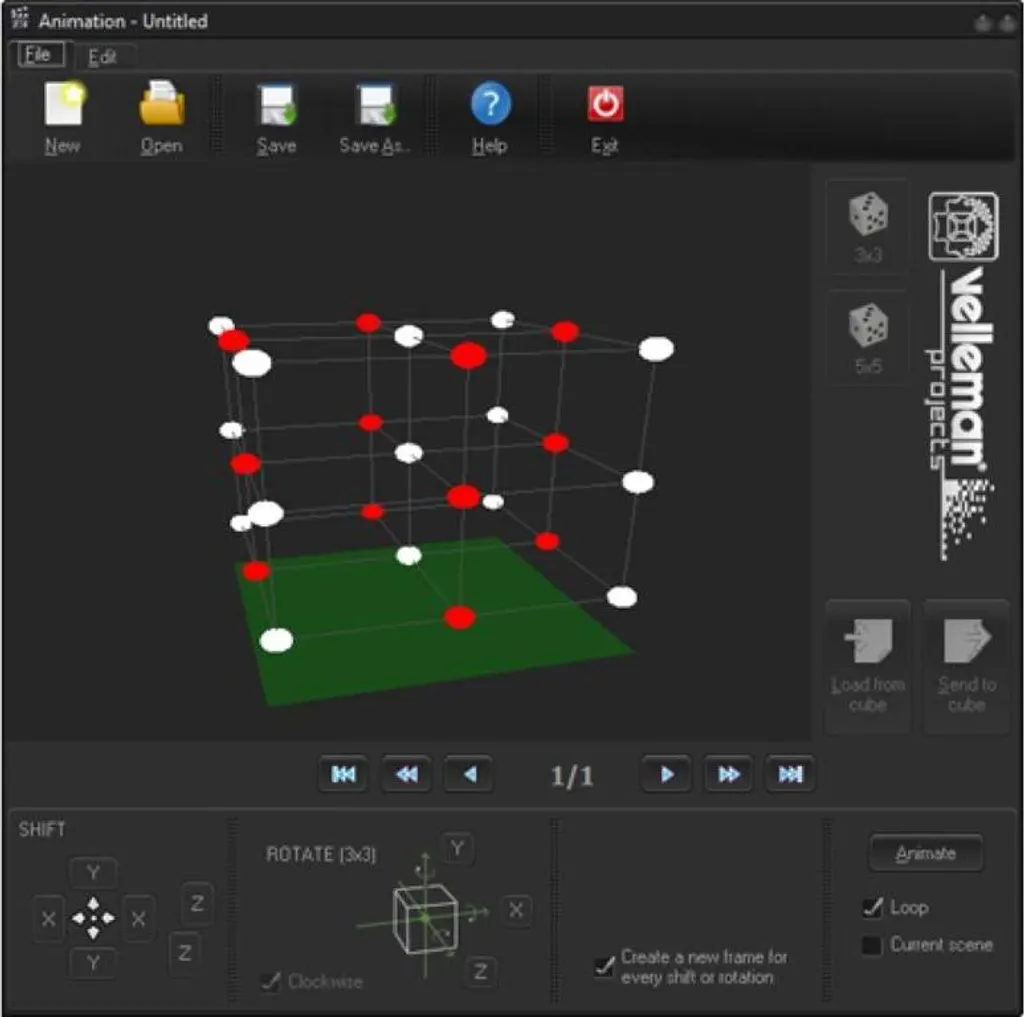 Cube à Led 3D 3x3x3 avec Effets d'Animation Programmés et Socle Stable - 2
