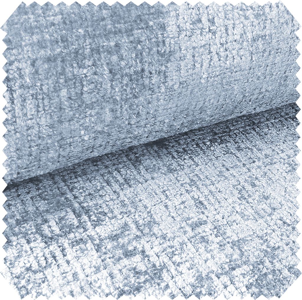 novely CRETA Chenille-Stoff Polsterstoff Möbelstoff Bezugsstoff | Meterware | 1 lfm - Farbe: 70 Eisblau