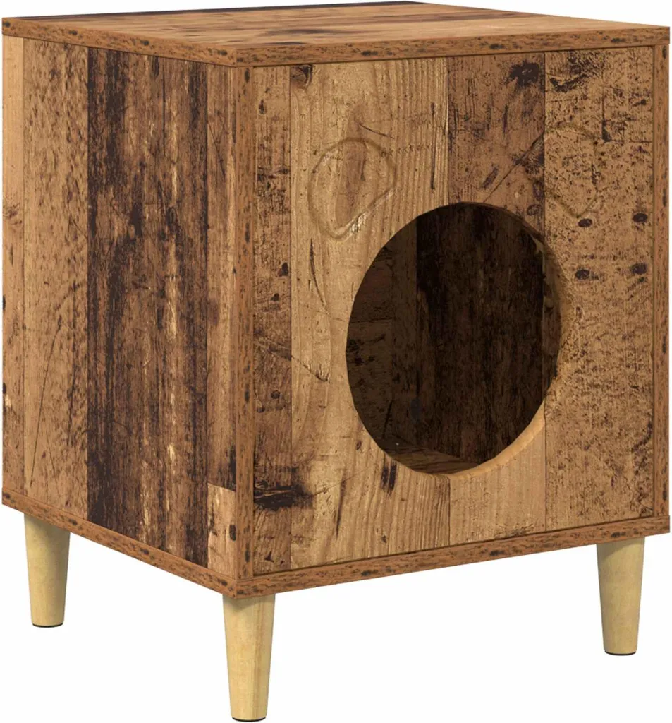 Rifugio per Gatti vidaXL in Legno Recuperato 42,5 cm - Atmosfera Vintage
